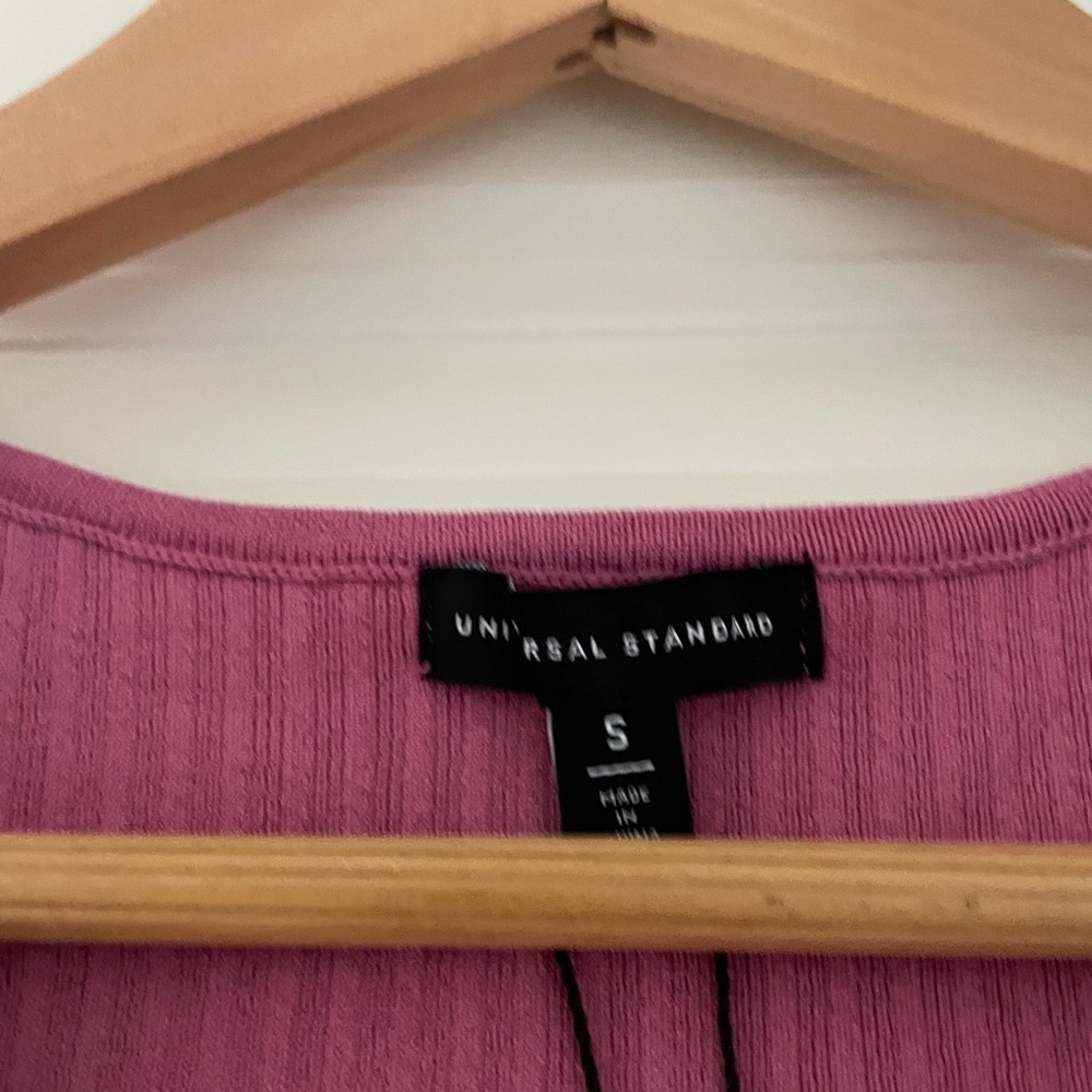 NWT Universal Standard Twist Knit Ribbed Dress Anemone Pink - Picture 7 of 11